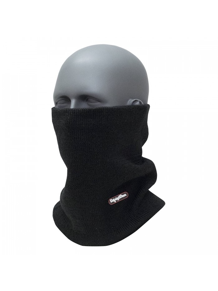 Refrigiwear Double Layer Warm Merino Wool Neck Gaiter - Black - C312N1ML2OB