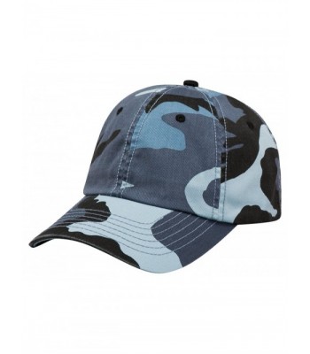 Mega Cap Hook And Loop Closure Camo Cap - Blue Camo - C812DE1PJVD