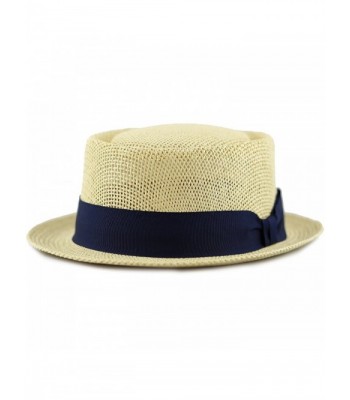 Depot Unisex Summer Porkpie Natural in Men's Fedoras