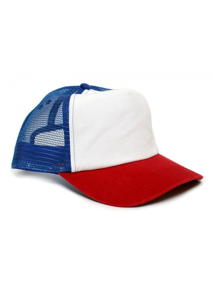 Stranger Things Movie Cap Hat Red/White Cotton Royal mesh unisex-adult Snapback - CL1822KNT4X