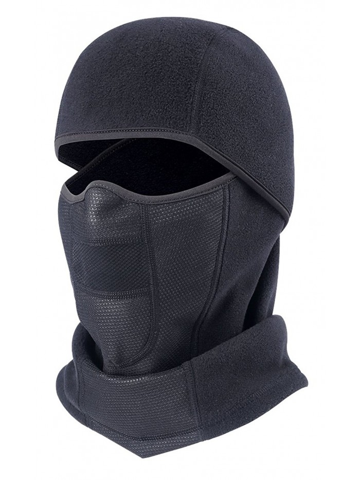 HARONAR Ski Mask Windproof Hinged Balaclava- Men and Women Face Mask - CJ187WO4MSQ