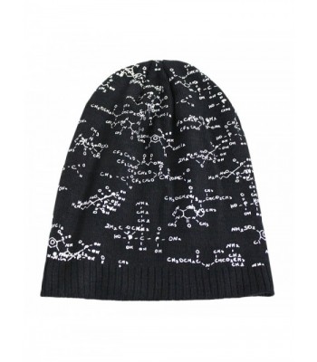 Chemical Pattern Beanie Winter Unique in Men's Skullies & Beanies