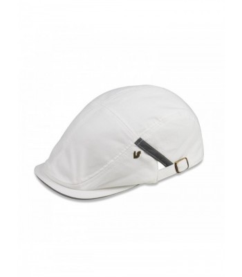 Unisex Cotton Fashion Ivy Cap - White - C7116IF4ADZ