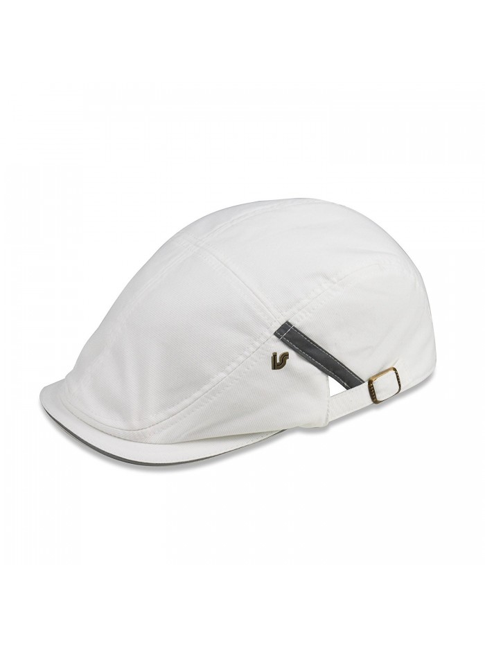 Unisex Cotton Fashion Ivy Cap - White - C7116IF4ADZ