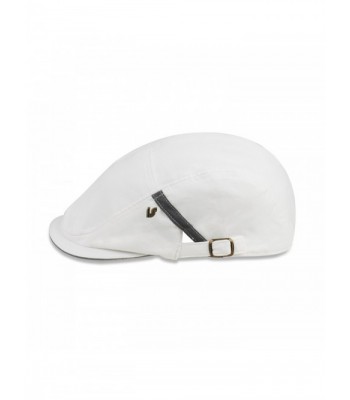 Infinity Selections Unisex Fashion Cap Scottie 11120053 White One in Men's Newsboy Caps