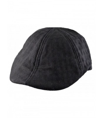 Plain Duckbill Ivy Newsboy Driving Cap Hat Black - C211V2Q665V