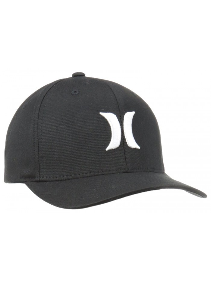 Hurley Men's One and Only Black White Hat Flex Fit - Black/White - CK12MWYJ30K