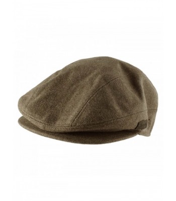 Morehats Soft Faux Wool Warm Newsboy Cap Gatsby Golf Hat - Olive - Brown - CN11X5VXTPL