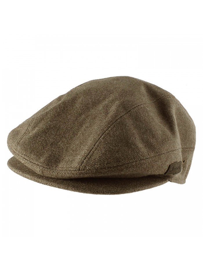 Morehats Soft Faux Wool Warm Newsboy Cap Gatsby Golf Hat - Olive - Brown - CN11X5VXTPL