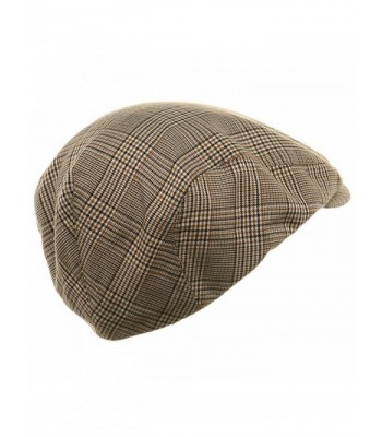 Big Size Elastic Plaid Fashion in Men's Newsboy Caps