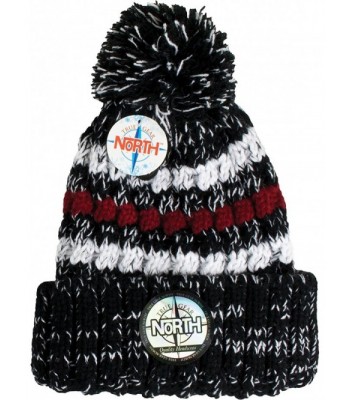 True Gear North Men's Knit Pom Frigg Beanie Winter Hat - Black - C7187CZSRT4
