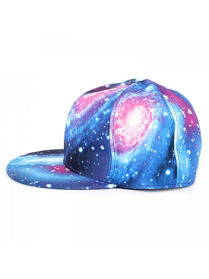 Sunsen Vintage Galaxy Pattern Hip-Hop Baseball Cap Snapback Flat Peak Fit Hat - CT1261AIGIV