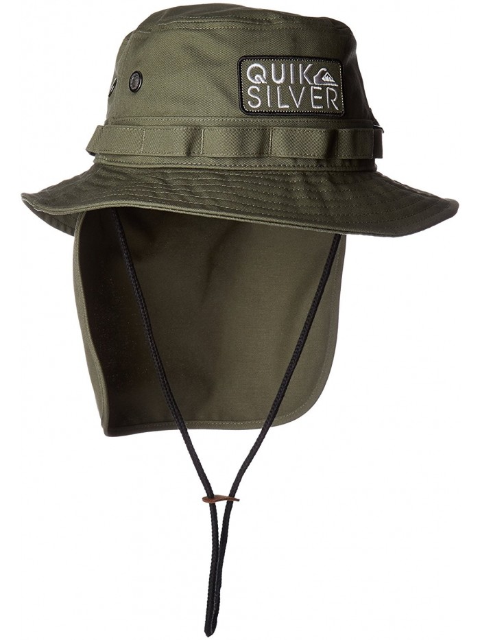 Quiksilver Men's Shields Boonie Sun Protection Bucket Hat - Four Leaf Clover - CB12J1SQL15
