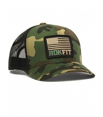RokFit American Flag Camo Snapback Hat - CI12G73SN6D