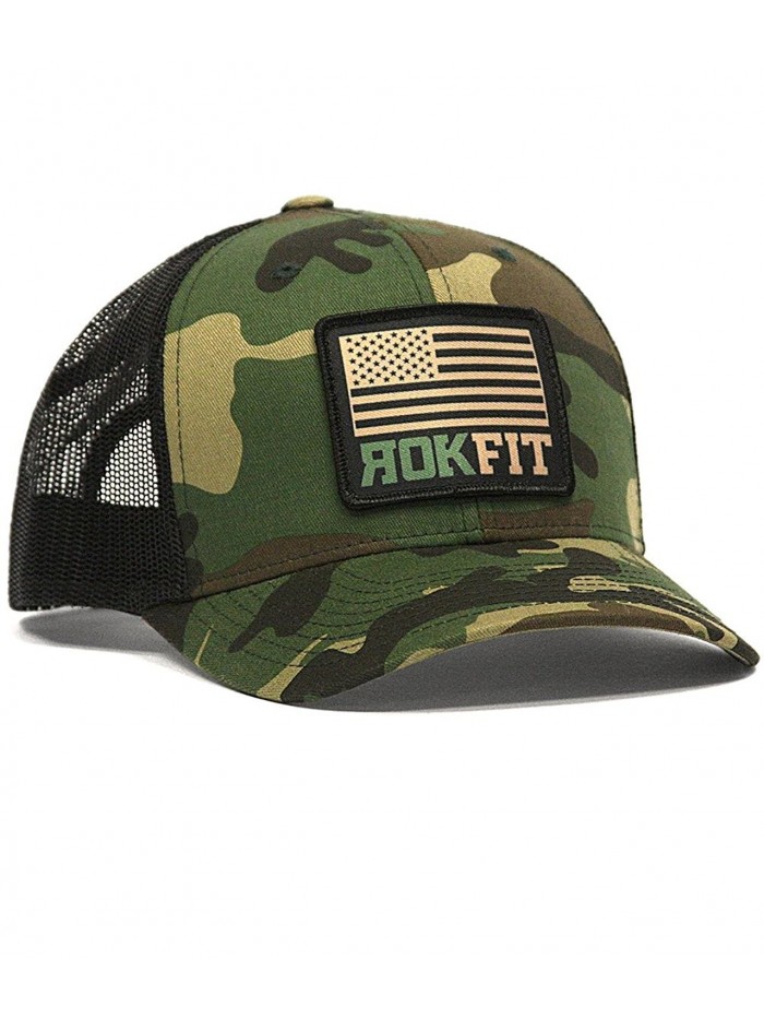 RokFit American Flag Camo Snapback Hat - CI12G73SN6D