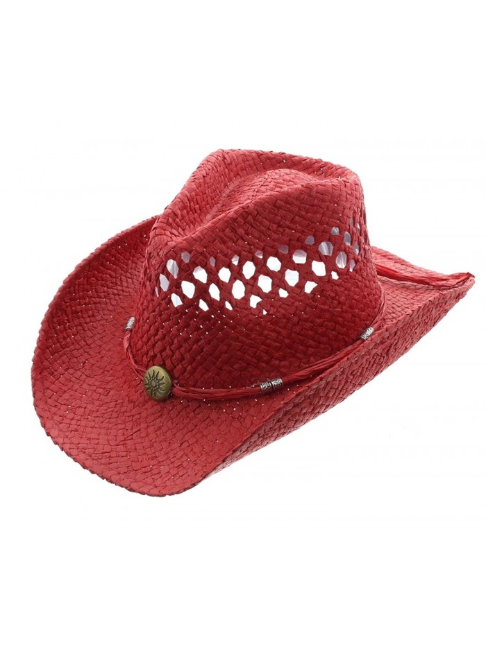 Solar Flare Cowboy Hat-Red - Red - CU11WPF45WT