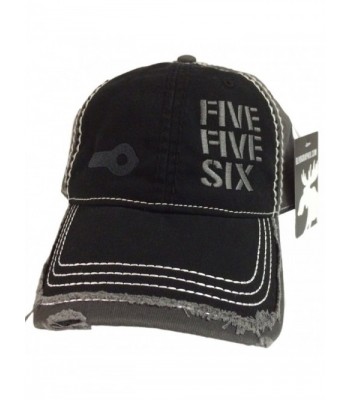 BlvdNorth Five Five Six Ar-15 Hat/Cap Black/Grey Distressed 5.56 2.23 - Black/Grey - C712BHM4DBN