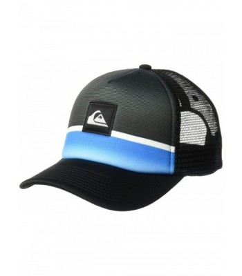 Quiksilver Men's Stripe Downer Trucker Hat - Electric Blue - CI17Z70NWSC