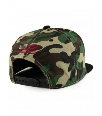 Armycrew American Flag Embroidered Snapback in Men's Baseball Caps