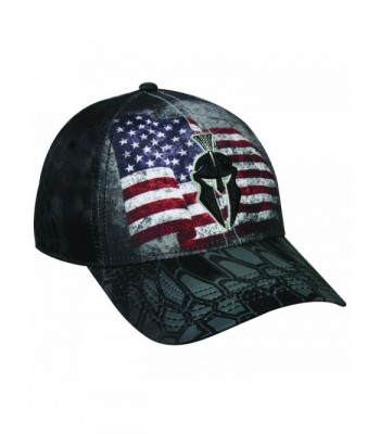 Kryptek Tactical Warrior Distressed American Flag Typhon Black & Grey Camo Cap Hat 154 - CX17Z6O0HH0