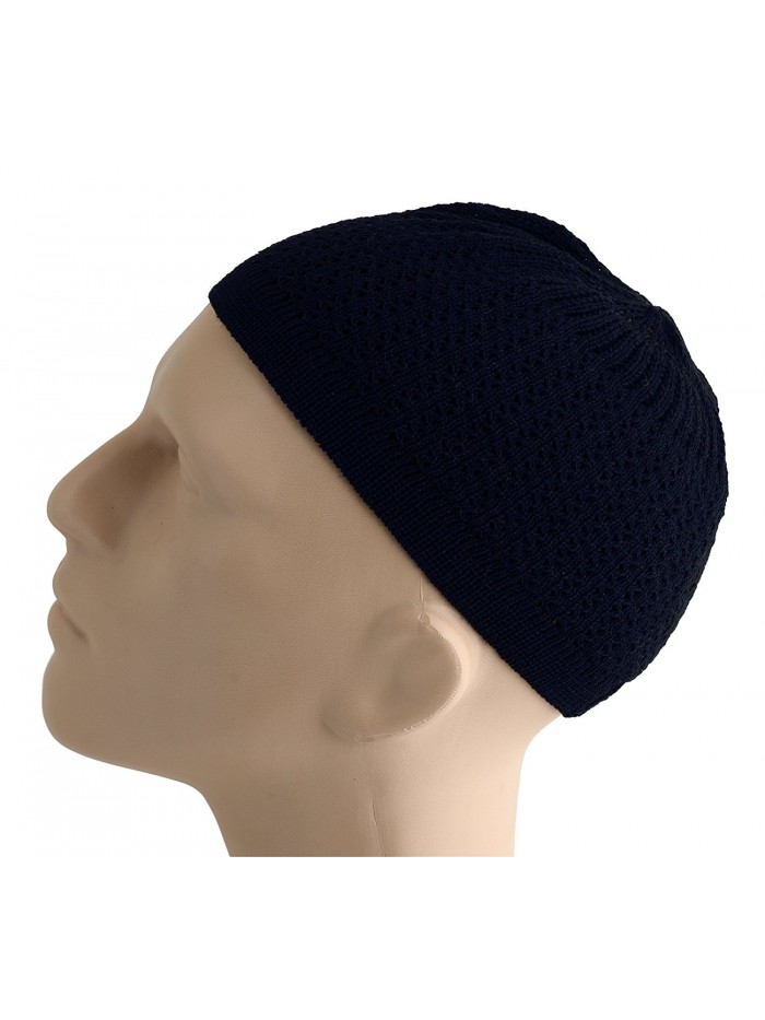 Elastic Kufi Hat Skull Cap Beanies with Wavy Threading in Multiple ...