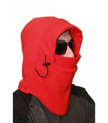 Dzhavael Balaclava Ski Mask Fleece Winter Hat Hats Neck Warmer Gift For Teen Boys - Red - CW12N5RMS0A