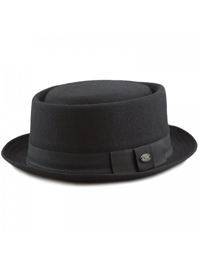 The Hat Depot Wool Blend Pork Pie Hat with Paisley Lining - CT126SMJ2KT