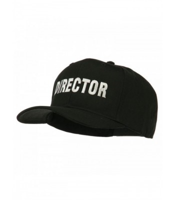 Director Embroidered Cotton Twill Cap - Black - C611PN6EY23