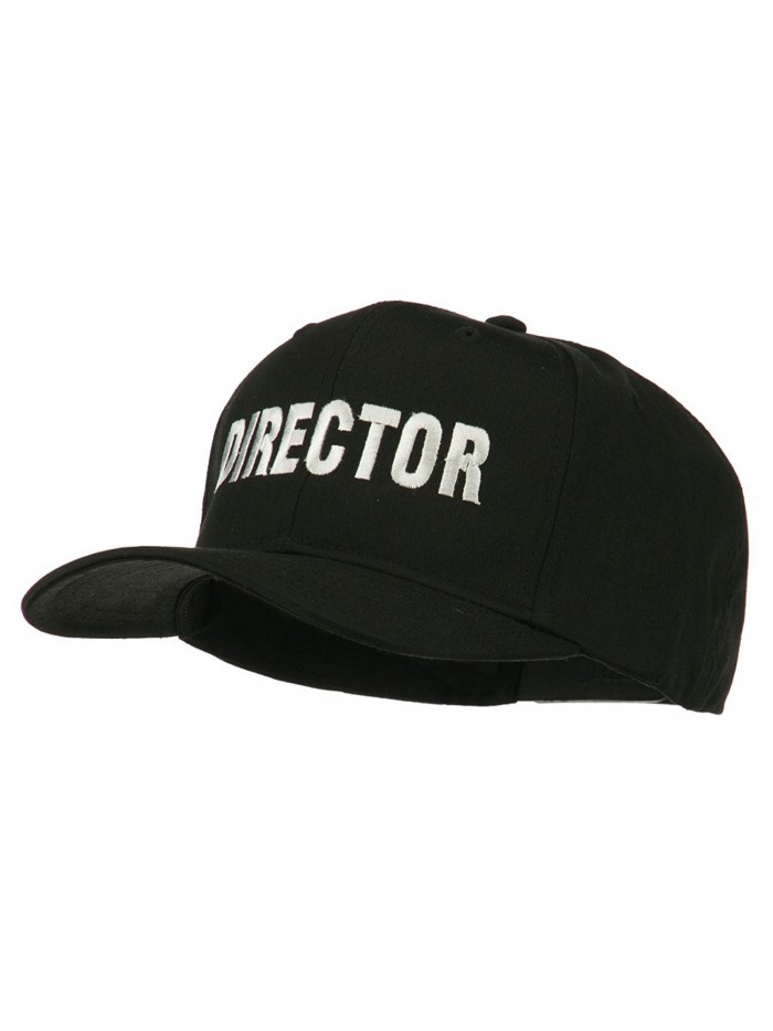Director Embroidered Cotton Twill Cap - Black - C611PN6EY23
