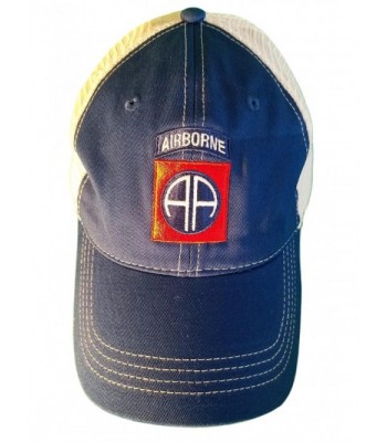 82nd Airborne Patch Unstructured Trucker Style Baseball Cap - CN185QE6EI7