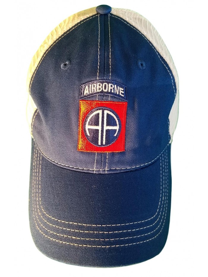 82nd Airborne Patch Unstructured Trucker Style Baseball Cap - CN185QE6EI7