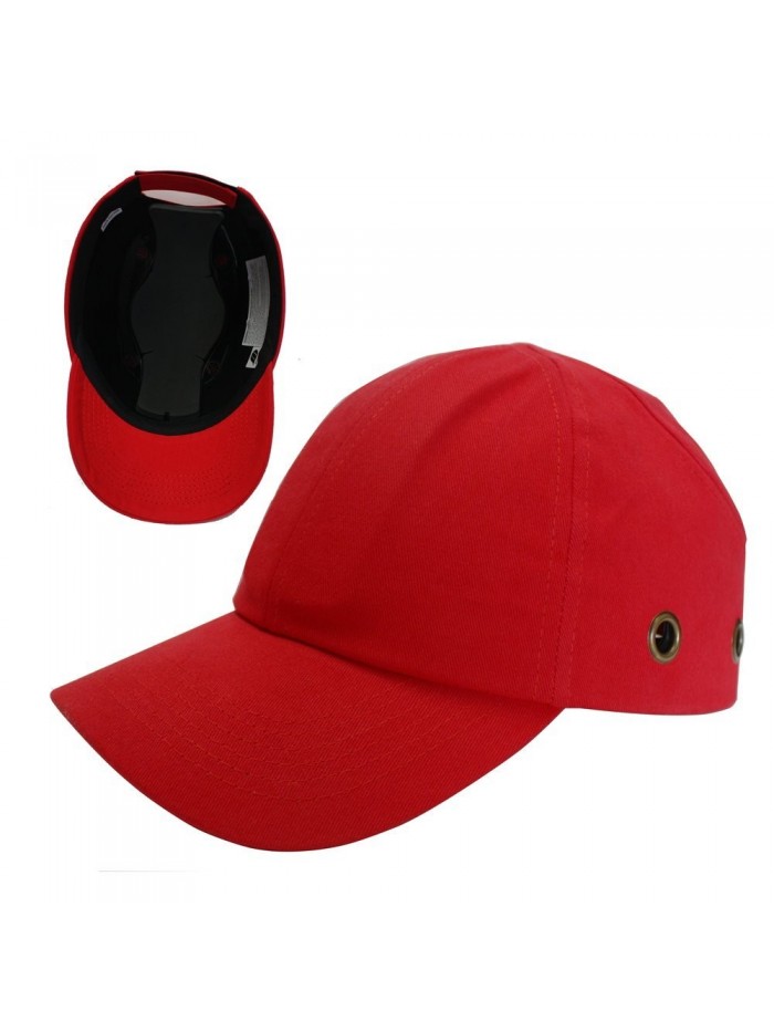 Red Baseball Bump Cap - Lightweight Safety hard hat head protection Cap - CB11IRT1LHJ