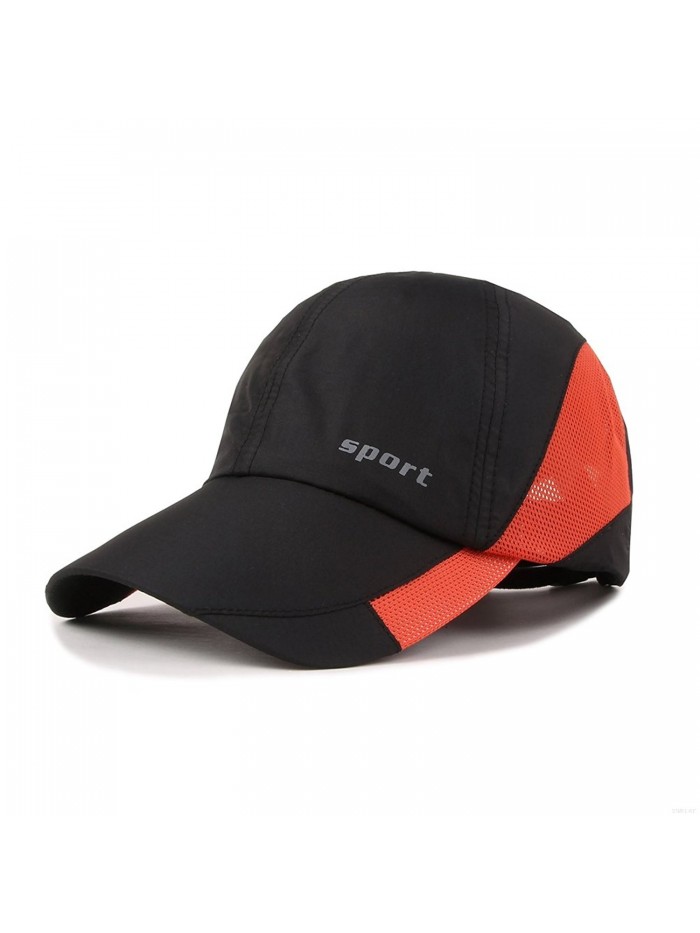 GADIEMENSS Light Weight Breathable Run Baseball Hat Outdoor Quick Dry Sport Cap - Sport Series- Black - CF184Q62RQQ