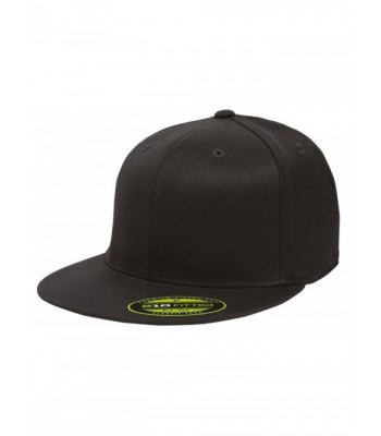 Flexfit/Yupoong 210 Fitted Flat Bill Cap - Black - C1184EUA87T