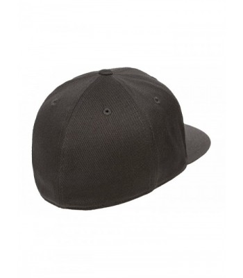 Flexfit Yupoong Fitted Black Large in Men's Baseball Caps