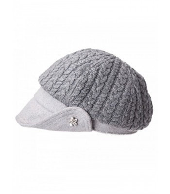 Womens Knitted Beanie Weather newsboy