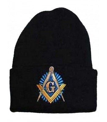 Buy Caps and Hats Masonic Winter Skull Cap Beanie Freemason Mens One Size Black - CI11H9BHHXD