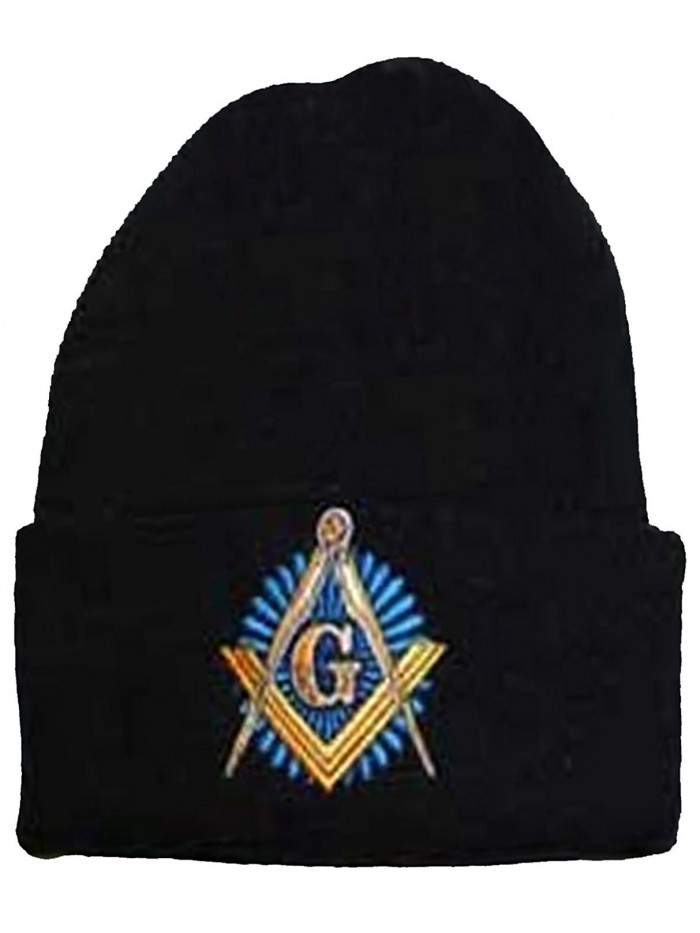 Buy Caps and Hats Masonic Winter Skull Cap Beanie Freemason Mens One Size Black - CI11H9BHHXD