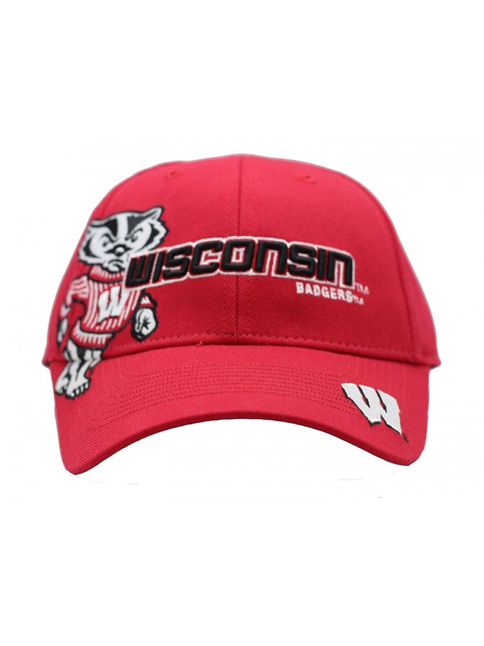 Wisconsin Badgers Battle Ready Red Velcro Back Cap - CX11K9W8PP3