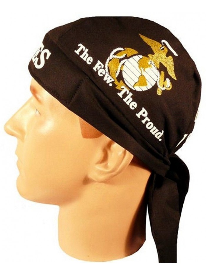 Skull Cap Biker Caps Headwraps Doo Rags - US Marines - CI12ELHLXC3