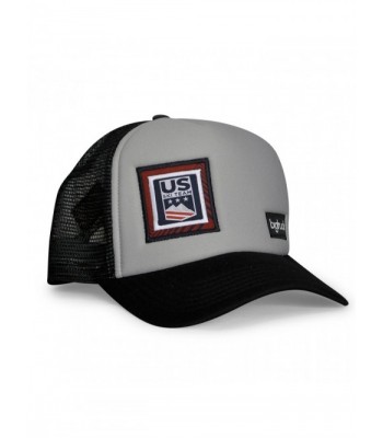 bigtruck USST Original Mesh Snapback Trucker Hat- Grey Black - CD186H320ZQ