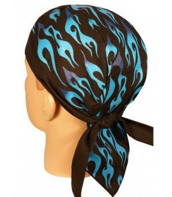 Skull Cap Biker Caps Headwraps Doo Rags - Royal Flames - CD12ELHO6K9