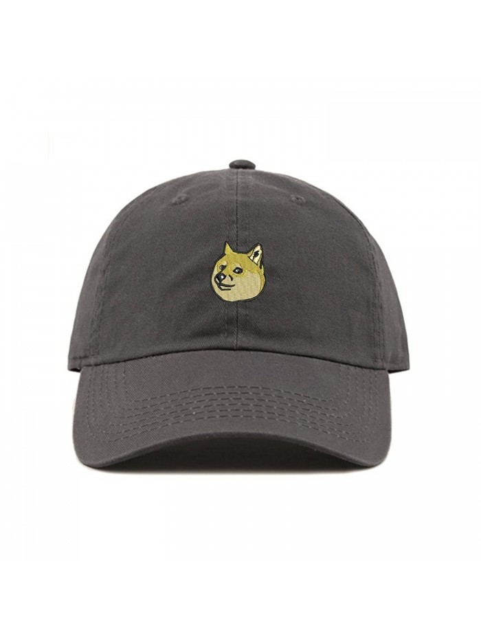 ChoKoLids Doge Dad Hat Cotton Baseball Cap Beanie Polo Style Low Profile Ski Hat - Charcoal - CS185S87444