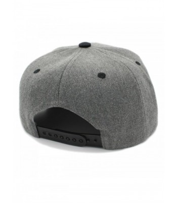 Plain Blank Solid Adjustable Snapback in Men's Baseball Caps