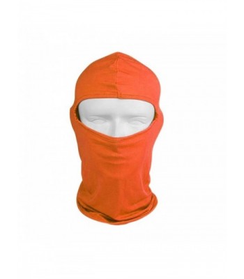 QueenTek Motorcycle Cycling lycra Balaclava Full Face Mask For Sun UV Protection - Orange - C311FJCITO5