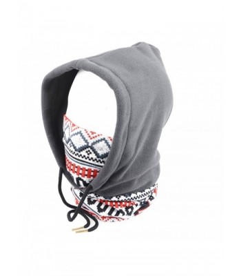 Triwonder Balaclava Fleece Warmer Winter - Grey - C412O0TKK0Y