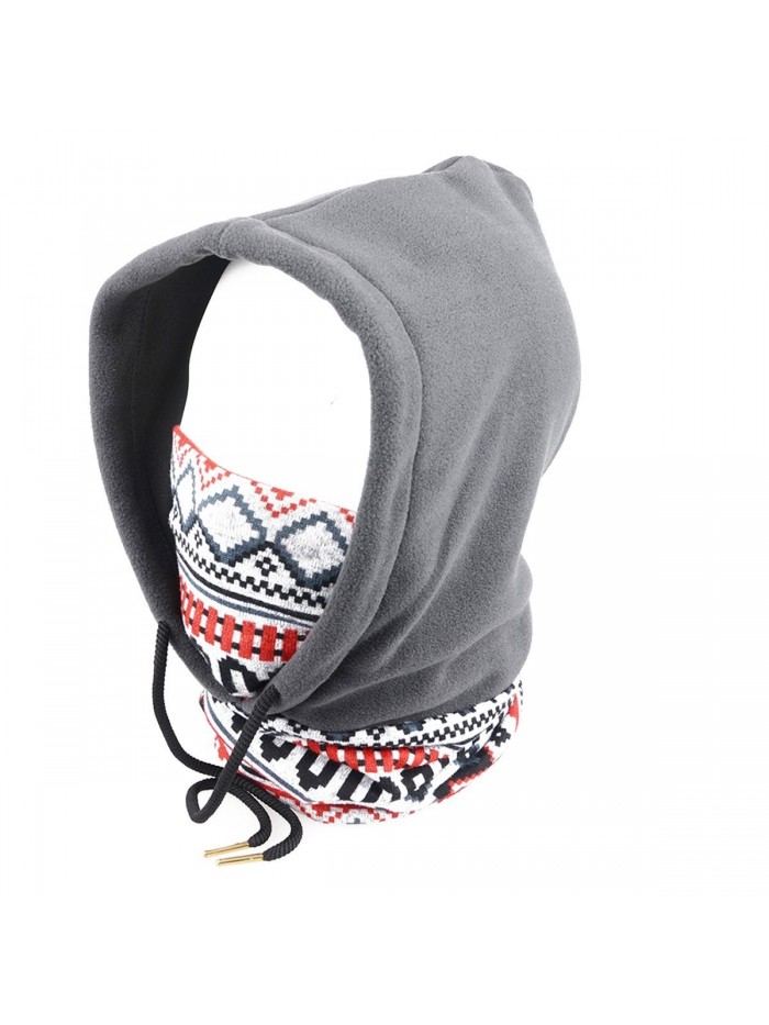 Triwonder Balaclava Fleece Warmer Winter - Grey - C412O0TKK0Y