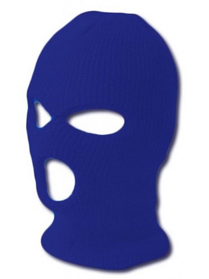 TopHeadwear GI Waffle Ribbed Ski Mask - Royal Blue (2 Different Styles) - 3 Hole - CK113KQV01B