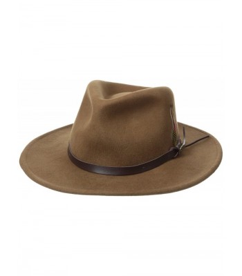 Scala Classico Men's Crushable Felt Outback Hat - Pecan - CF112DP8UN1