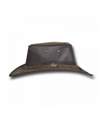 Barmah Hats Foldaway Cooler Leather